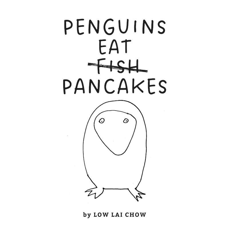 PENGUINS EAT PANCAKES